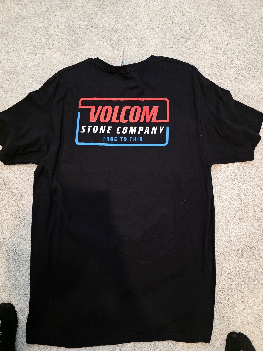 Volcom Stone Company Black Graphic Tee Mens Large